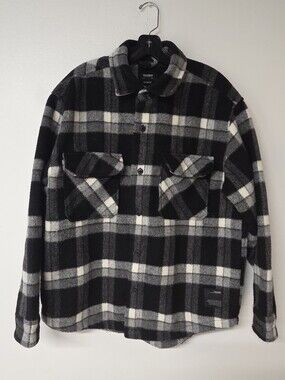 Pull&Bear Black and White Plaid Jacket